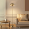 Golden Dome Floor Lamp, Minimalist Modern Floor Lights, for bedroom, living room, office