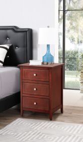 Transitional Cherry Nightstand For Bedrooms