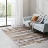 Watercolor Abstract Stripe Woven Area Rug