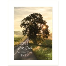 "Don't Look Back by Lori Deiter" by Lori Deiter, Ready to Hang Framed Print, White Frame