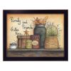 "Family and Friends" By Mary June, Printed Wall Art, Ready To Hang Framed Poster, Black Frame
