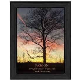 "Passion" By Trendy Decor4U, Printed Wall Art, Ready To Hang Framed Poster, Black Frame