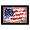 "Oh Beautiful America" By Lauren Rader, Printed Wall Art, Ready To Hang Framed Poster, Black Frame