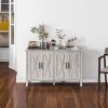Kitchen Buffet Cabinet Gray