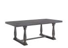 Bernard Weathered Gray Oak Finish Dining Table