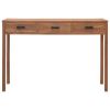 Office Desk 43.3"x15.7"x29.5" Solid Teak Wood