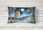 Owl Throw Pillow for Indoor Couch, Bed, Outdoor Patio Washable, 7532,12Hx16W