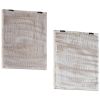 Hand-Carved Wall Panels 2 pcs MDF 15.7"x15.7"x0.6"