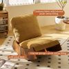 Comfortable Glider Rocking Chair, High-Quality Upholstery Glider Chair, Solid Wood Frame, Perfect for Multiple Settings Accent Reading Chair for Bedro