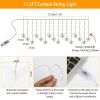 Butterfly Curtain String Lights USB Powered Colorful LED Fairy Lamps w/8 Modes
