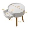 18"H Trendy White MDF Coffee Table