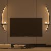 2-Pack Modern Orb Arc Wall Lamp, Plug in Wall Sconces for Living Room Bedside