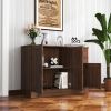 Modern Wood Buffet Sideboard with 2 doors&1 Storage and 2drawers -Entryway Serving Storage Cabinet Doors-Dining Room Console, 43.3 Inch