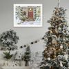 Trendy Decor 4U Holiday Porch White Framed Wall Art for Living Room, Farmhouse Wall Art Print for Home Decor, Bedroom Wall Art by Pam Britton