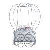 Priya Silver Finish Twin Bed W/Canopy
