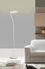 73" Tall Metal Torchiere Floor LED Lamp with Halo design, Matte White finish