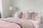Luxuriously Soft 100% Viscose Derived from Bamboo 4-Piece sheet Set , Oeko-TEX Certified, California King - PALE Rose