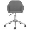 Swivel Office Chair Light Gray Fabric
