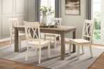 Classic Transitional Natural Finish Dining Table 1pc Wooden Kitchen Dining Room Furniture
