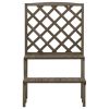 Plant Stand with Trellis Gray 27.5"x16.5"x45.2" Solid Fir Wood