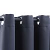 Blackout Curtains with Rings 2 pcs Anthracite 37"x63" Fabric