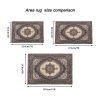 Area Rug 8x10 Vintage Bohemia Large Persian Non-slip Washable Rug For Living Room Kitchen Bedroom Living Room Flower Design Reddish Brown