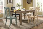 Classic Transitional Natural Finish Dining Table 1pc Wooden Kitchen Dining Room Furniture