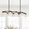 Matte Black Crystal Chandelier for Dining Room