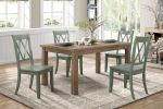 Classic Transitional Natural Finish Dining Table 1pc Wooden Kitchen Dining Room Furniture