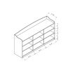 Entryway Shoe Bench, Open Shelve Shoe Rack fits 18 Pairs of Shoes Red Cocoa