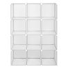 Cube Storage 12-Cube Book Shelf Storage Shelves Closet Organizer Shelf Cubes Organizer Bookcase YF