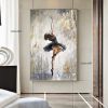 Handmade Oil Painting Canvas Wall Art, Ballet Girl, luxurious decorative painting