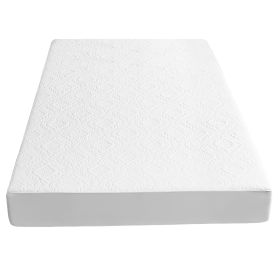 King Size Waterproof Mattress Protector Breathable Soft Cotton Mattress Pad Cover With Elastic Deep Pocket Up To 11in Machine Washable Bedding (size: Full Size)