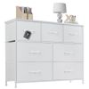 Dresser With 7 Fabric Drawers,  Storage Organizer Chest For Living Room, Display Cabinet Of Furniture