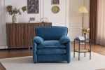 38" Oversized Chenille Lounge Chair - Plush Reading Armchair with Thick Comfort Cushions, High Back Support & Wide Seat