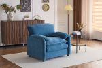 38" Oversized Chenille Lounge Chair - Plush Reading Armchair with Thick Comfort Cushions, High Back Support & Wide Seat