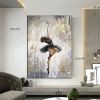 Handmade Oil Painting Canvas Wall Art, Ballet Girl, luxurious decorative painting