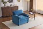 38" Oversized Chenille Lounge Chair - Plush Reading Armchair with Thick Comfort Cushions, High Back Support & Wide Seat