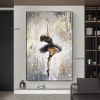 Handmade Oil Painting Canvas Wall Art, Ballet Girl, luxurious decorative painting