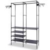 Metal Freestanding Multifunctional Clothes Wardrobe w/Shoe Rack