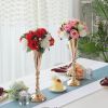 Metal Flower Vase, Centerpiece Flower Pillar